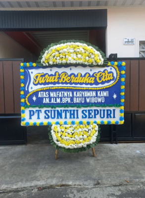 Papan Bunga Duka di Hogio
